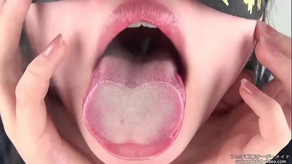 Tongue spit Fetish Film baru terbaik