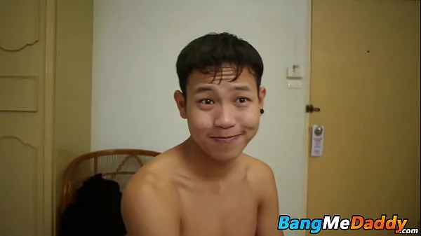 Best Asian twink bounces on mature cock POV new Movies