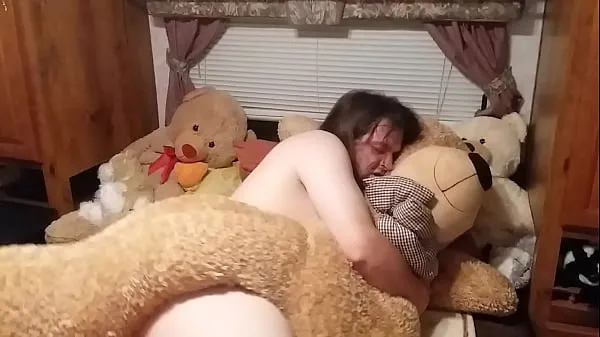 Best Sissy fucking her giant stuffie new Movies