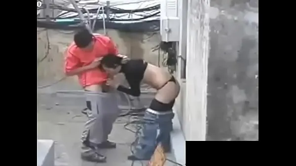 Bedste Algerian whore fucks with its owner on the roof nye film
