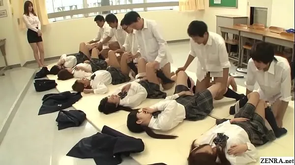 Best Future Japan mandatory sex in school featuring many virgin having missionary sex with classmates to help raise the population in HD with English subtitles new Movies