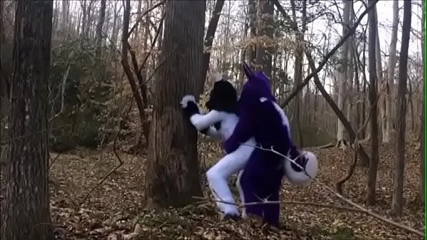 최고의 Fursuit Couple Mating in Woods 새 영화
