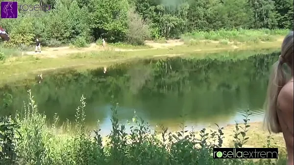 Najboljši Sperm and piss bitch gets public on a bathing lake, the mouth stuffed! Dirty used by 40 men as cum and piss toilet! Part 3 novi filmi