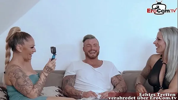 Best German port milf at anal threesome ffm with tattoo new Movies