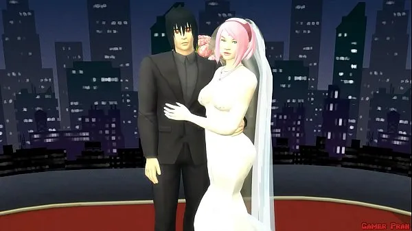 Best Sakura's Wedding Part 1 Anime Hentai Netorare Newlyweds take Pictures with Eyes Covered a. Wife Silly Husband new Movies