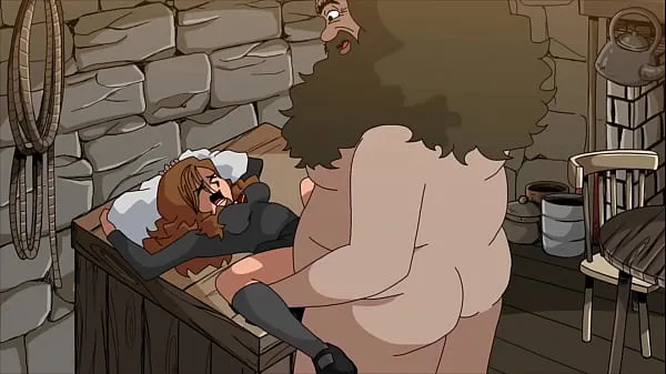 สุดยอด Fat man destroys teen pussy (Hagrid and Hermione ภาพยนตร์ใหม่
