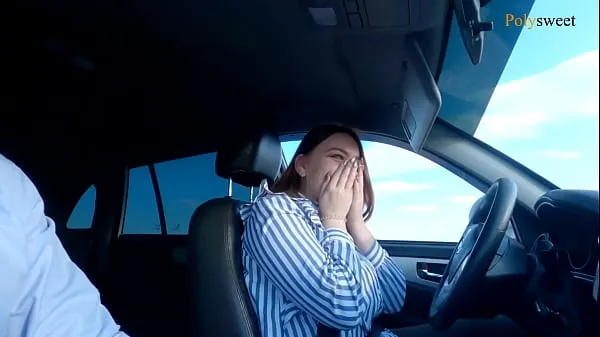 Najboljši Russian girl passed the license exam (blowjob, public, in the car novi filmi