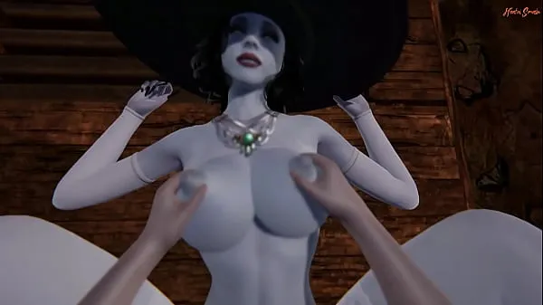 Beste POV fucking the hot vampire milf Lady Dimitrescu in a sex dungeon. Resident Evil Village 3D Hentai nye filmer