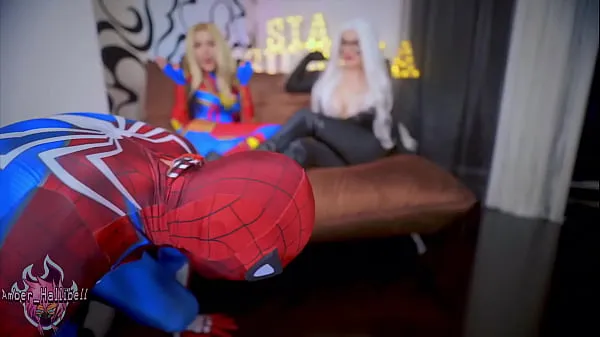 Best Spidey Shoots All His Web On Huge Tits new Movies