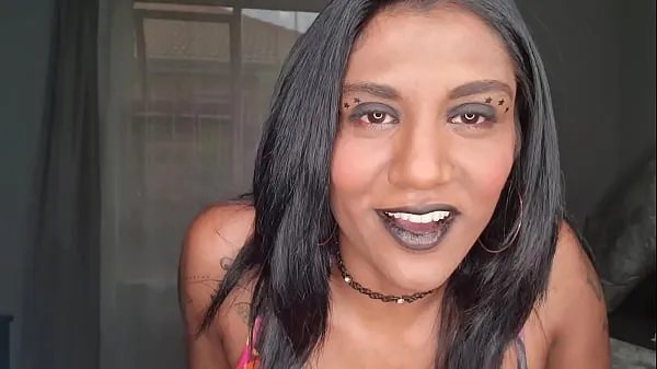 Best Desi slut wearing black lipstick wants her lips and tongue around your dick and taste your lips | close up | fetish new Movies