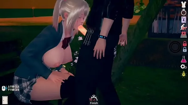 بہترین Personality positive and bright] AI 〇 woman play erotic video (blonde huge breasts JK edition with etch) real 3DCG erotic game [hentai game نئی فلمیں