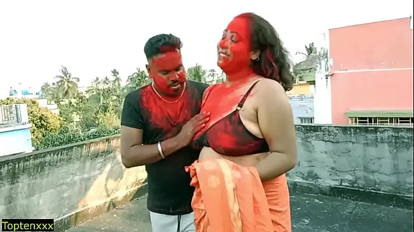 Lucky 18yrs Tamil boy hardcore sex with two Milf Bhabhi!! Best amateur threesome sex Filem baharu terbaik