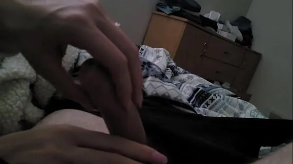 Best huge cumshot all over teens hand after slow handjob and tease new Movies