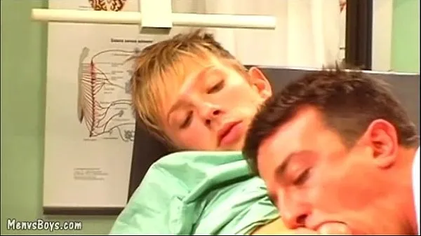 Best Horny gay doc seduces an adorable blond youngster new Movies