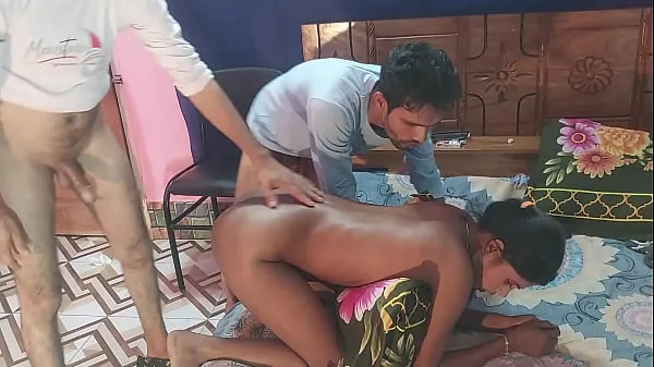 Best First time sex desi girlfriend Threesome Bengali Fucks Two Guys and one girl , Hanif pk and Sumona and Manik new Movies