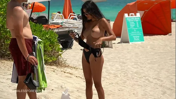 Beste Huge boob hotwife at the beach nieuwe films