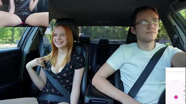 최고의 Surprise Verlonis for Justin lush Control inside her pussy while driving car in Public 새 영화