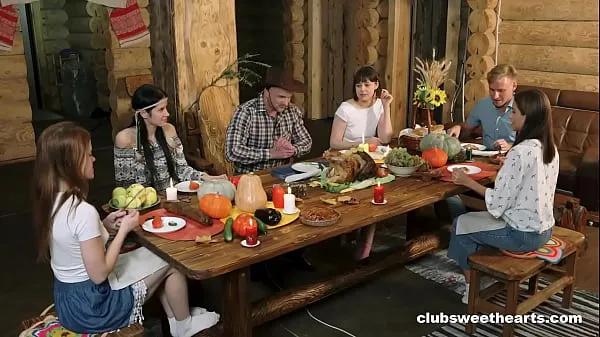Best Thanksgiving Dinner turns into Fucking Fiesta by ClubSweethearts new Movies
